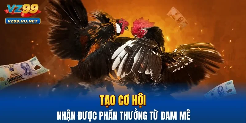 Tạo cơ hội nhận được phần thưởng từ đam mê